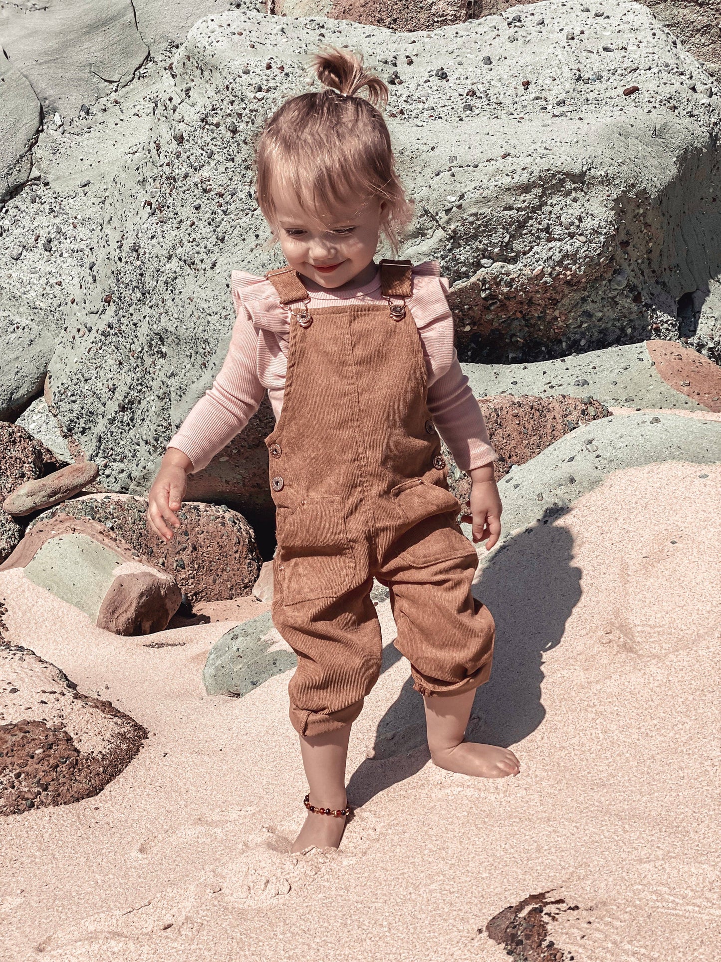 Hudson Cord Overalls - TAN