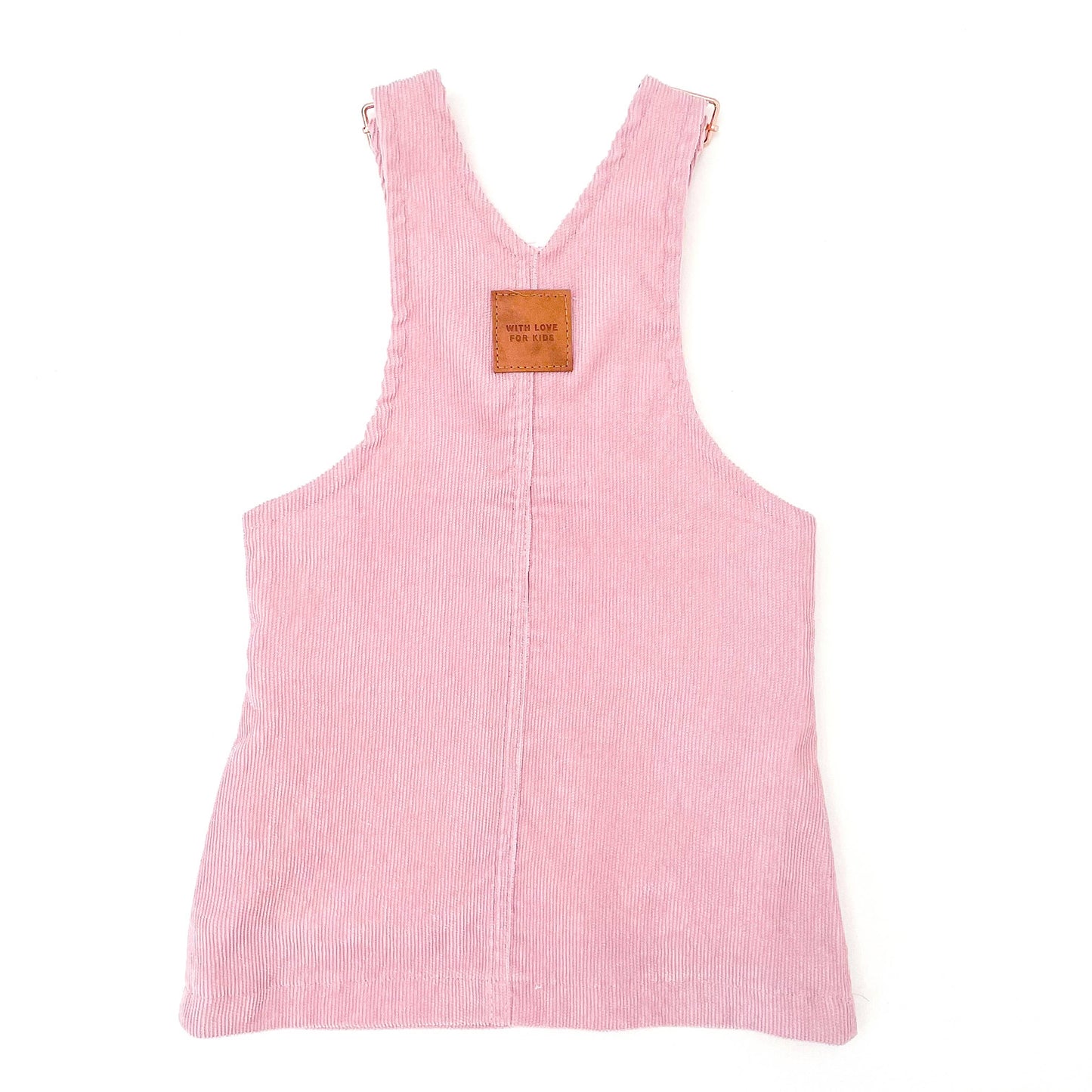 Hazel Cord Pinafore Dress - BLUSH