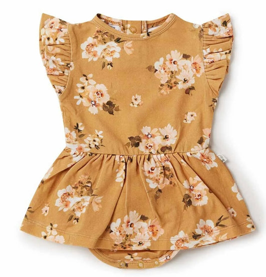 Golden Flower Organic Dress