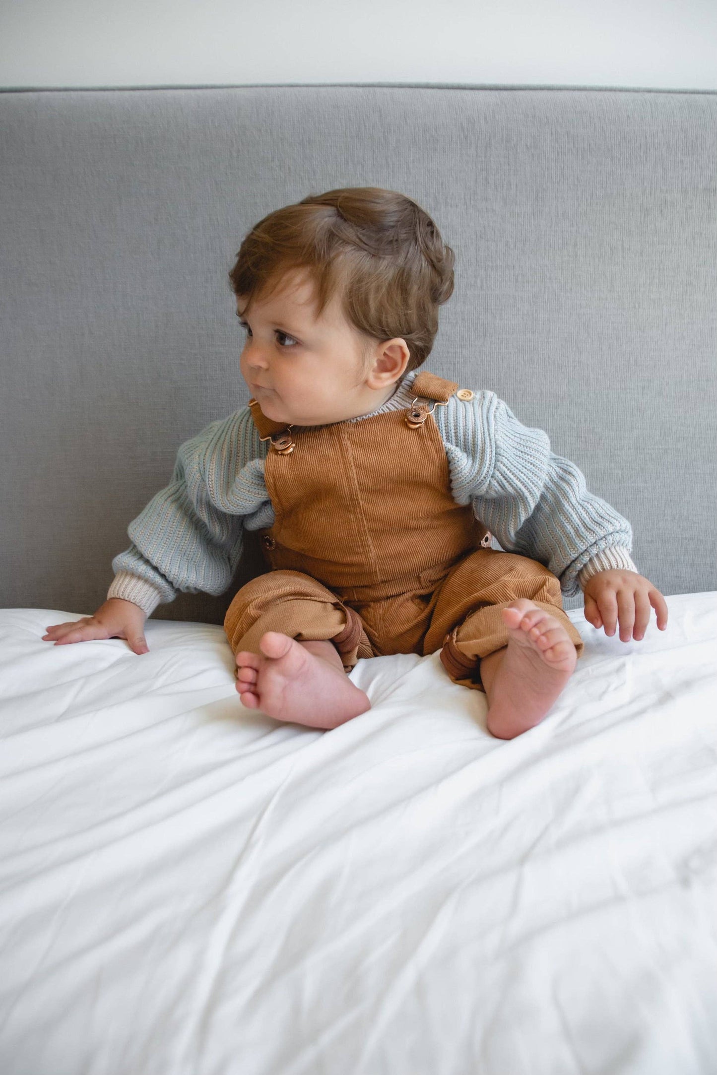 Hudson Cord Overalls - TAN