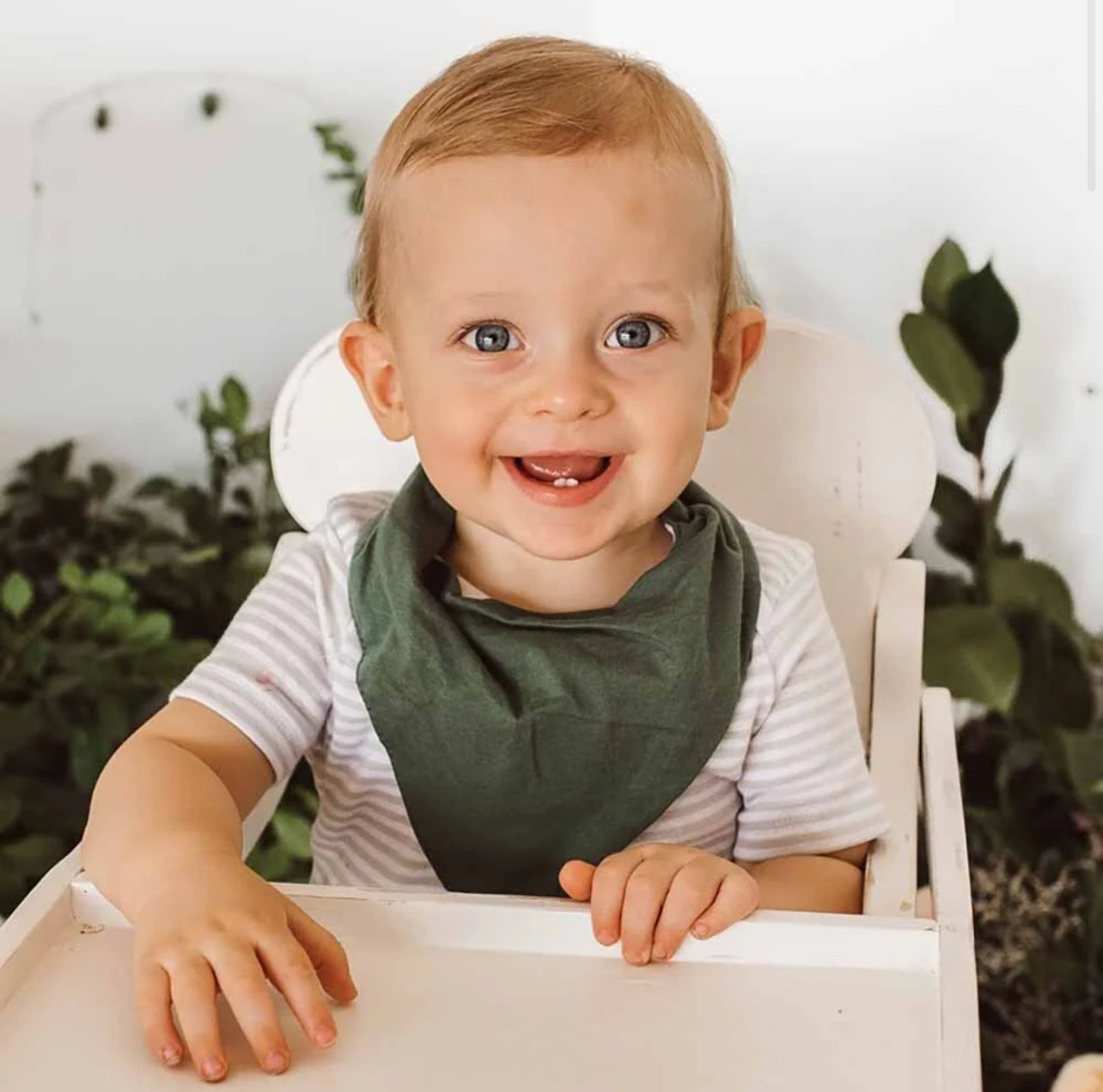 Olive Organic Dribble Bib