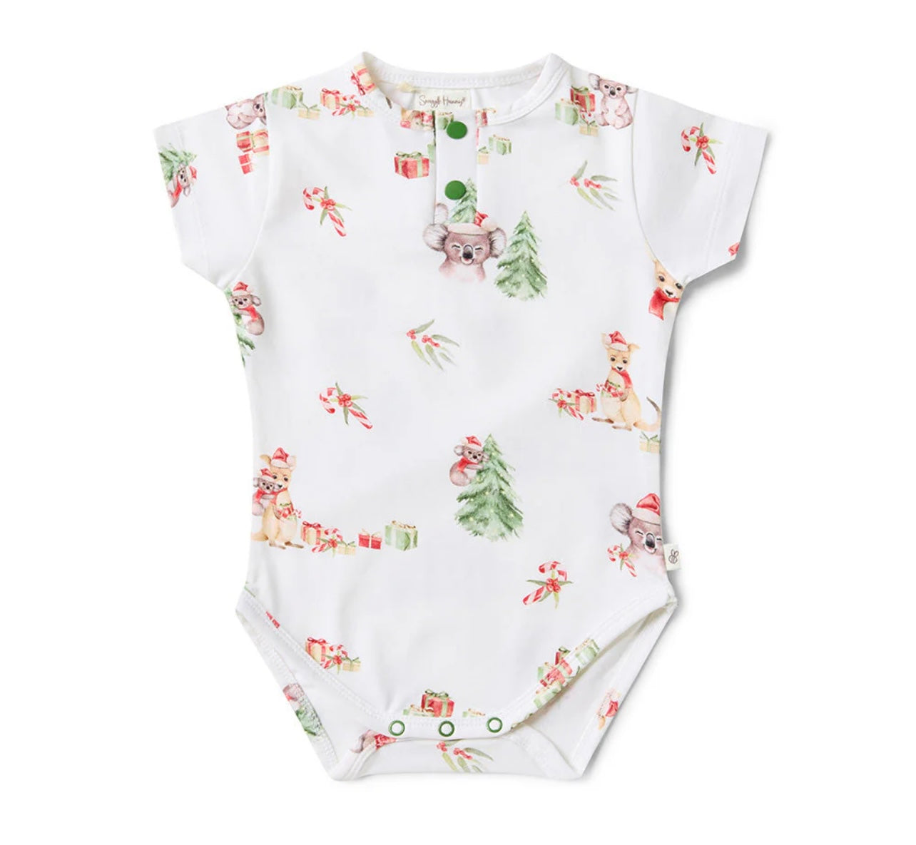 Kangas & Koalas Short Sleeve Organic Bodysuit