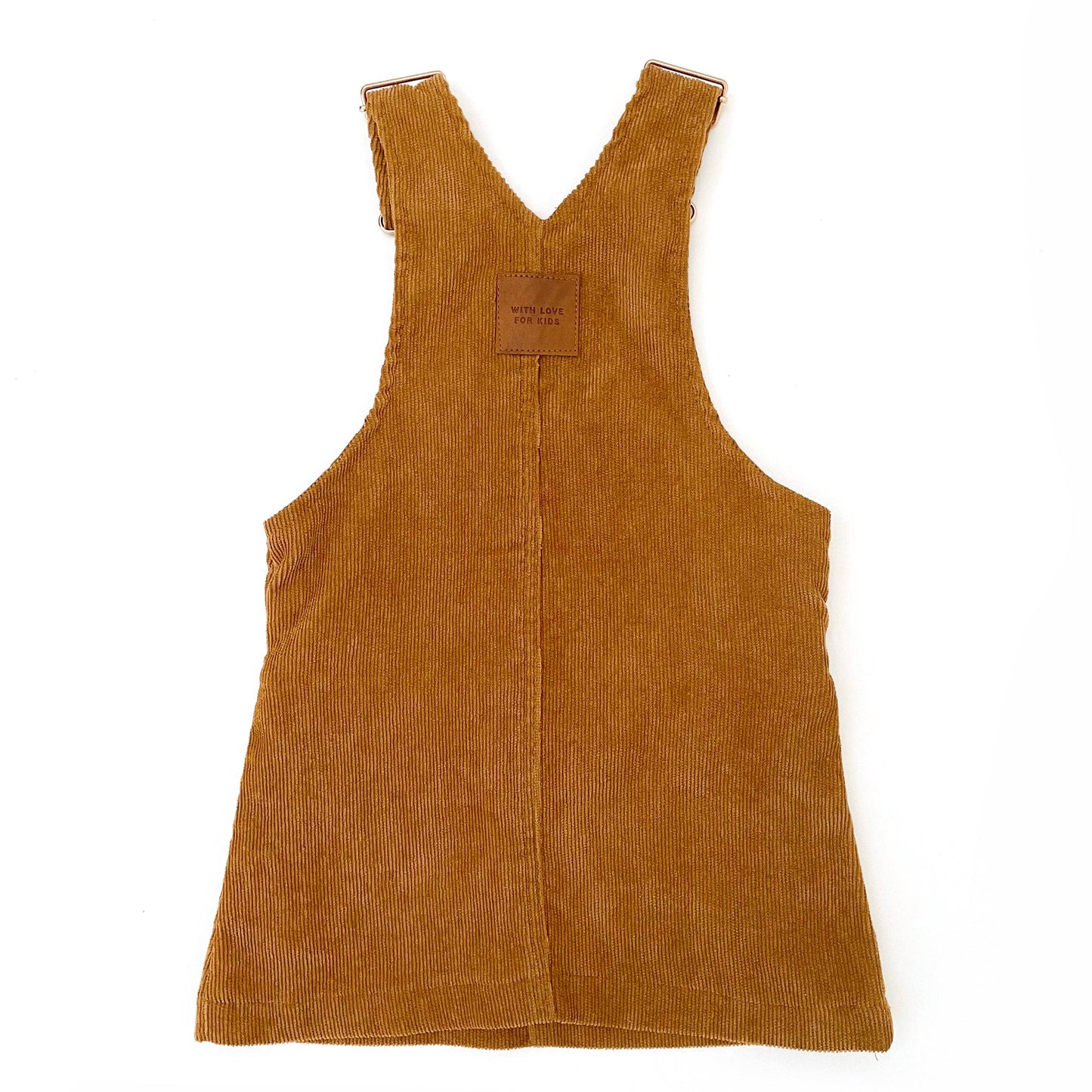 Hazel Cord Pinafore Dress - TAN