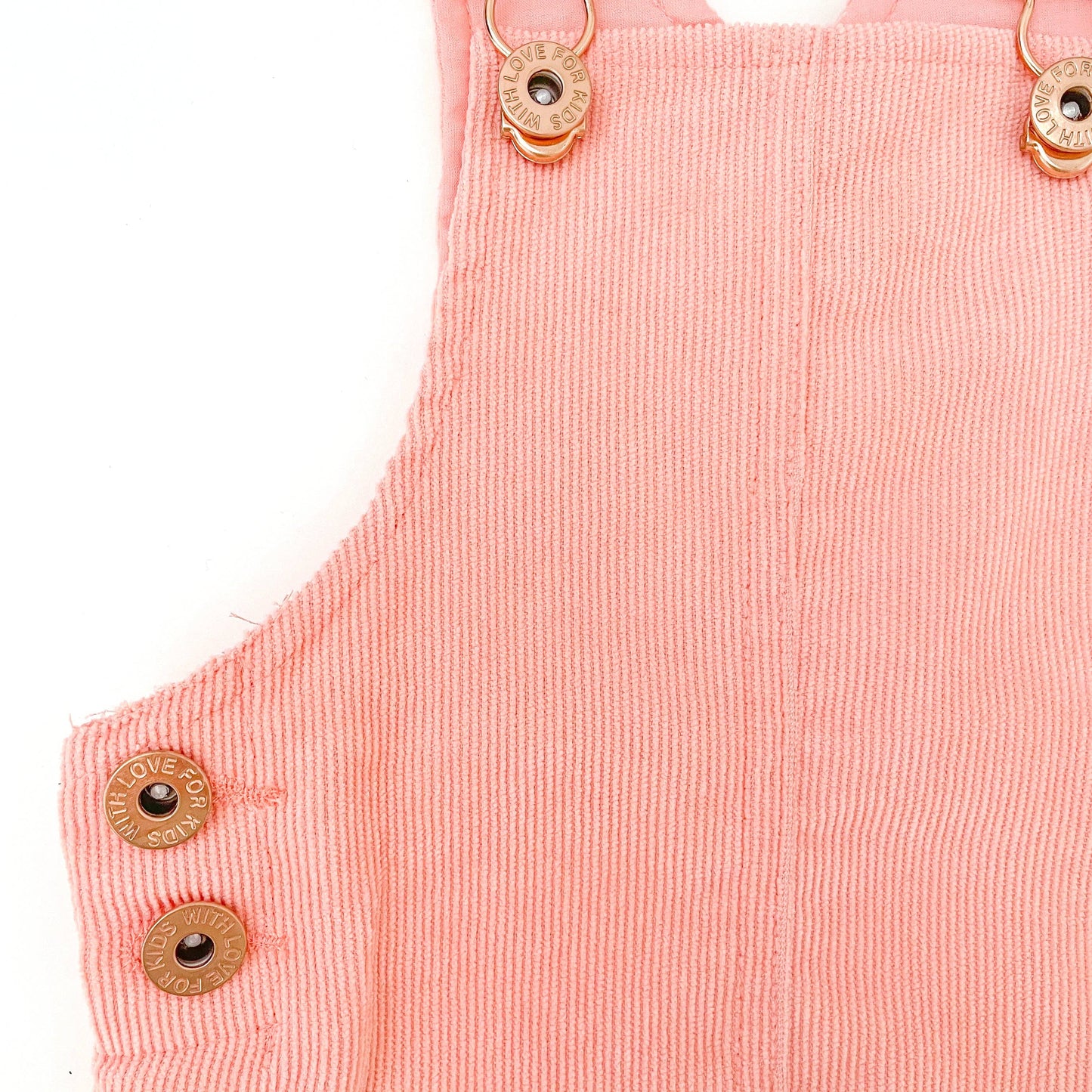 Hazel Cord Pinafore Dress - PEACH