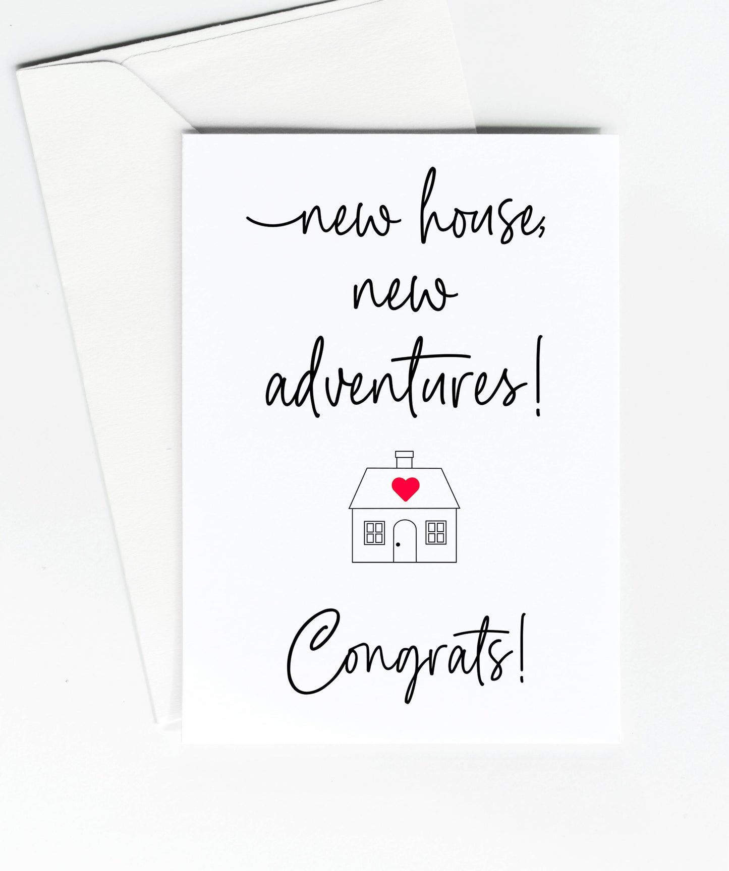 House Warming New Home New Adventures Congratulations Card