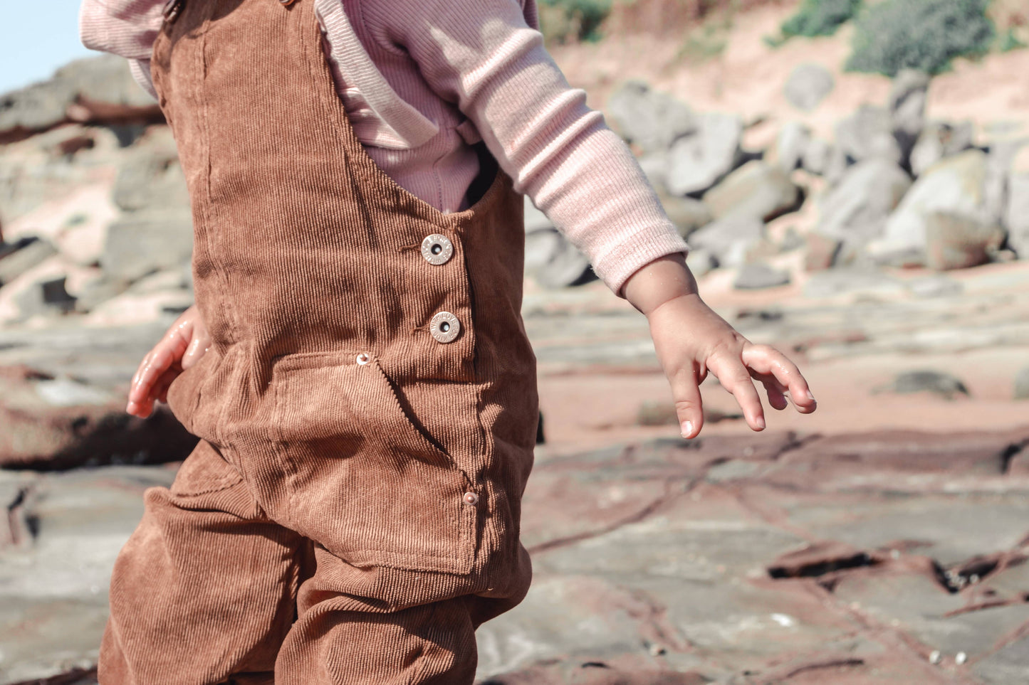 Hudson Cord Overalls - TAN