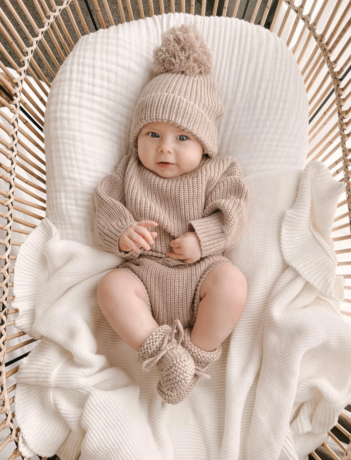 Mini Knit Sweater | Fawn