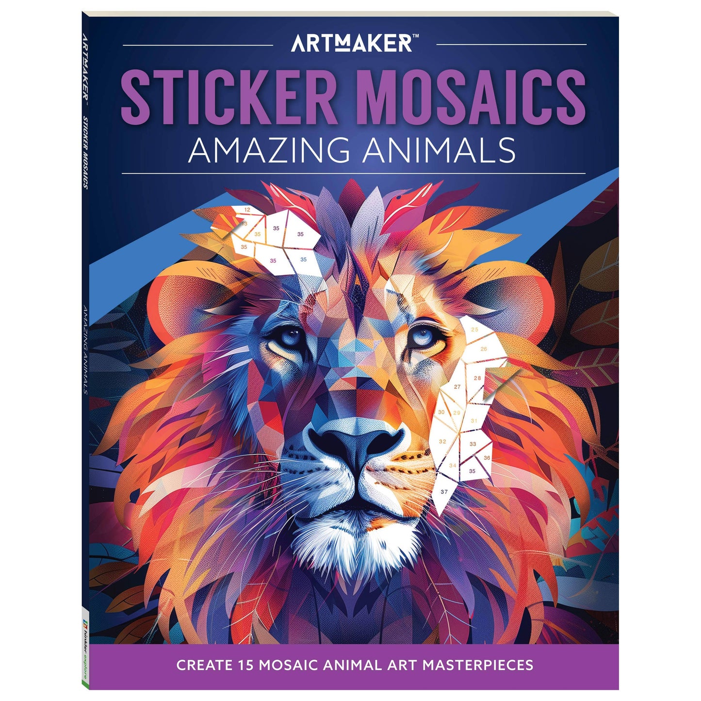 Art Maker Sticker Mosaics Amazing Animals