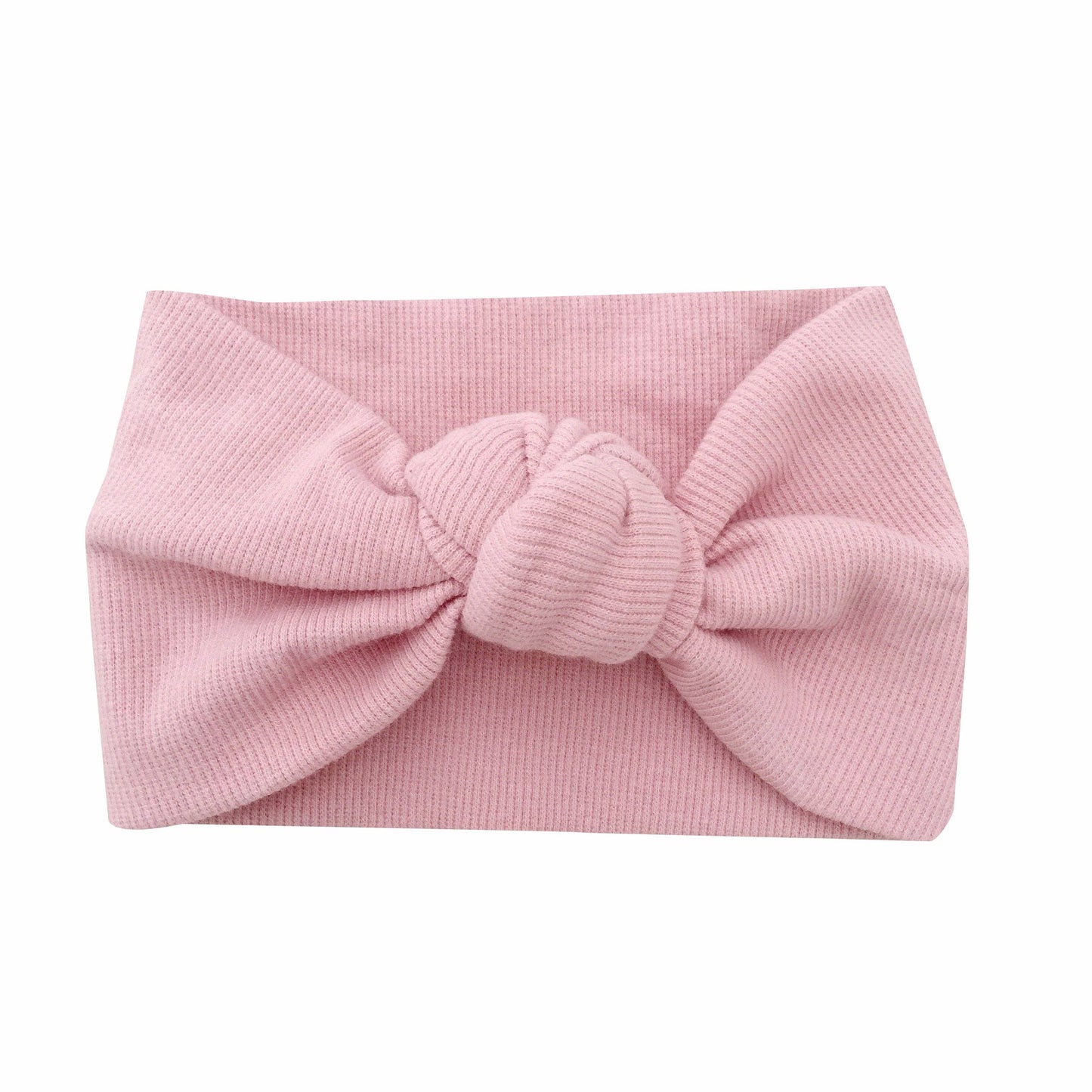 BASICS Ribbed Knot Headband - SALMON PINK