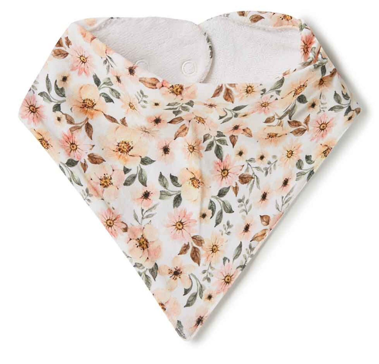 Spring Floral Organic Dribble Bib