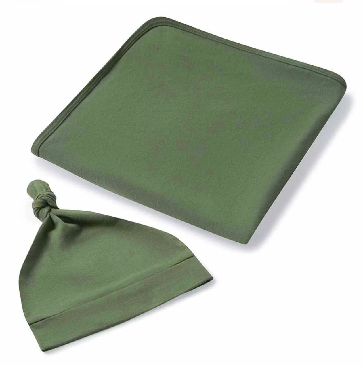 Olive Organic Jersey Wrap Set