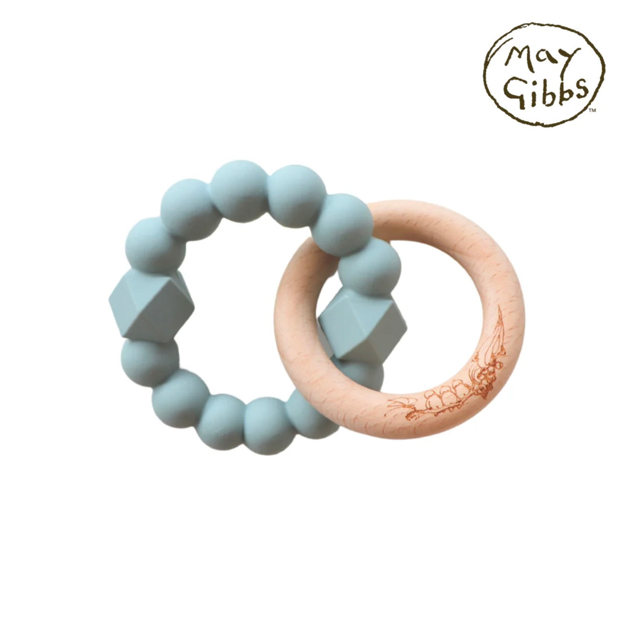 May Gibbs Moon Teether | Sage