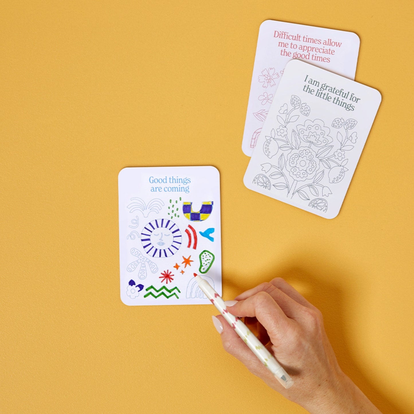 Colour Your Own Affirmation Cards