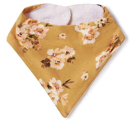 Golden Flower Organic Dribble Bib