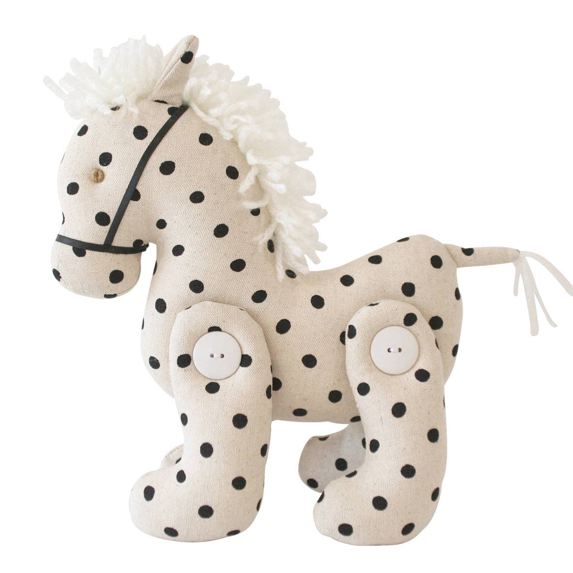 Jointed Pony Linen Black Spot