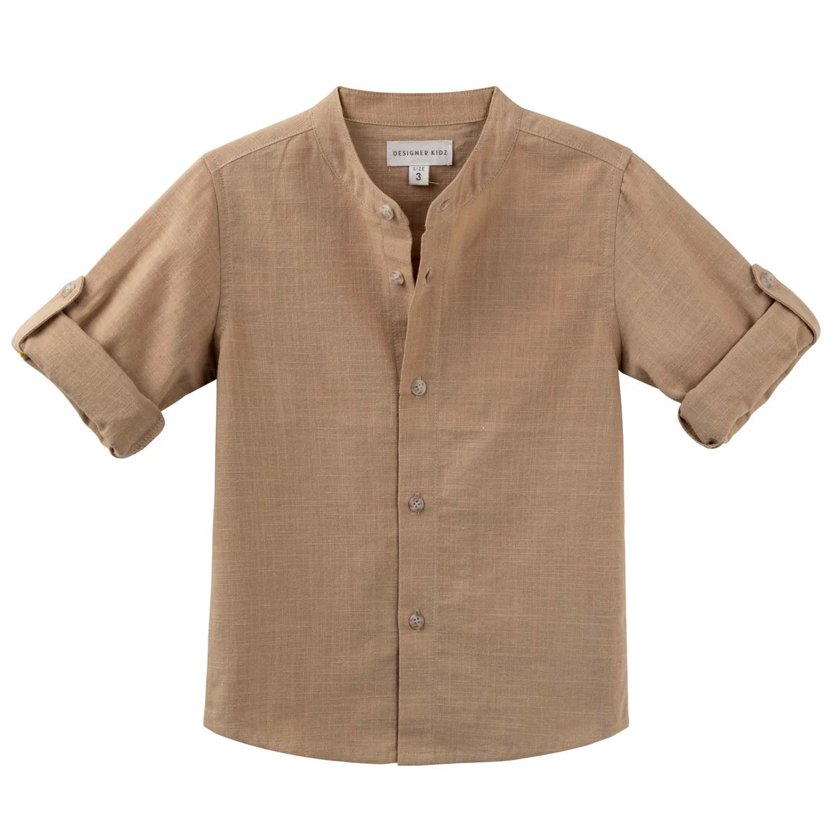 Leo L/S Button Shirt - Caramel