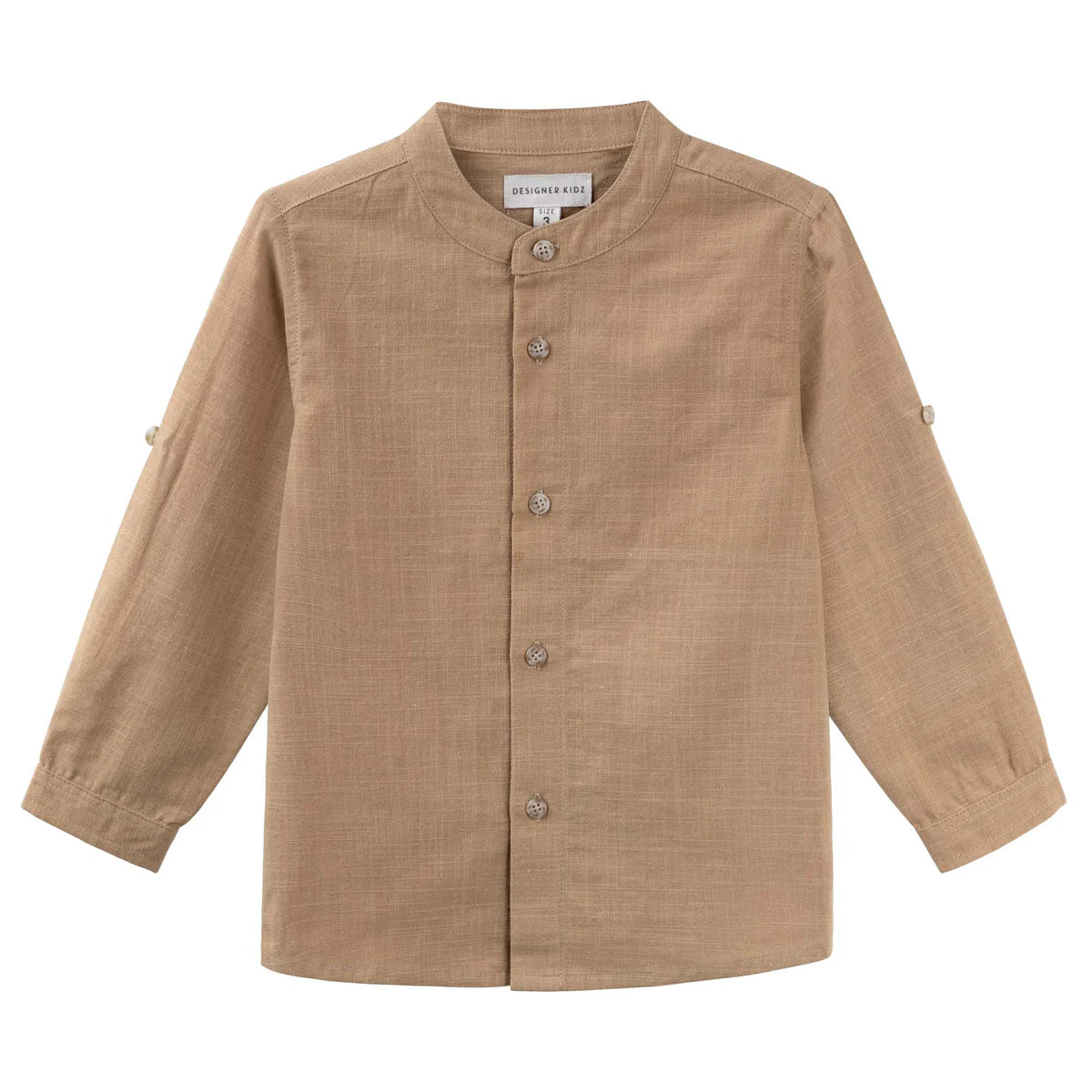 Leo L/S Button Shirt - Caramel