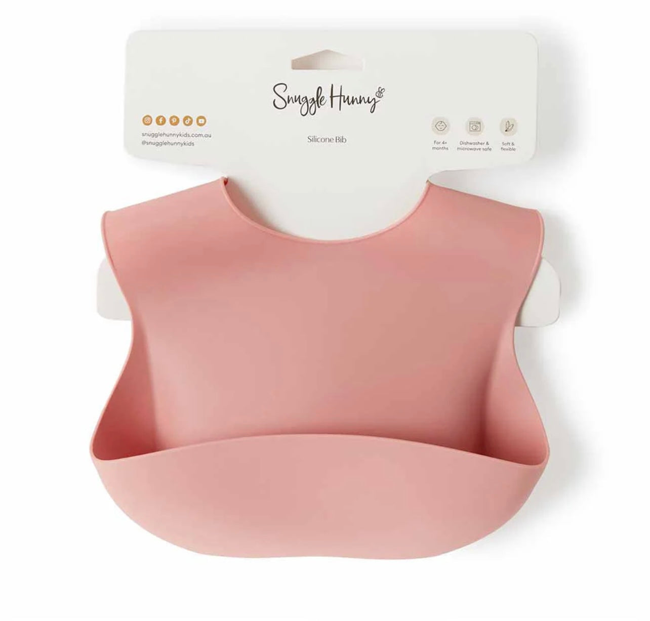 Silicone Bib - Rose