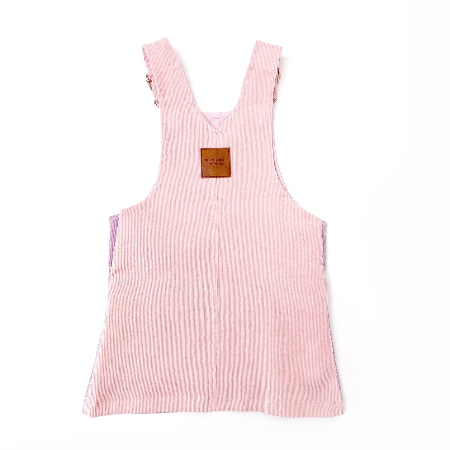 Hazel Cord Pinafore Dress - CANDY