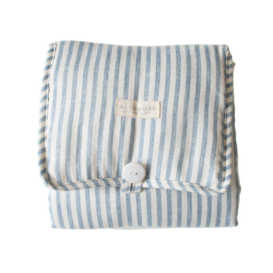 Little Traveller Change Mat Chambray Stripe