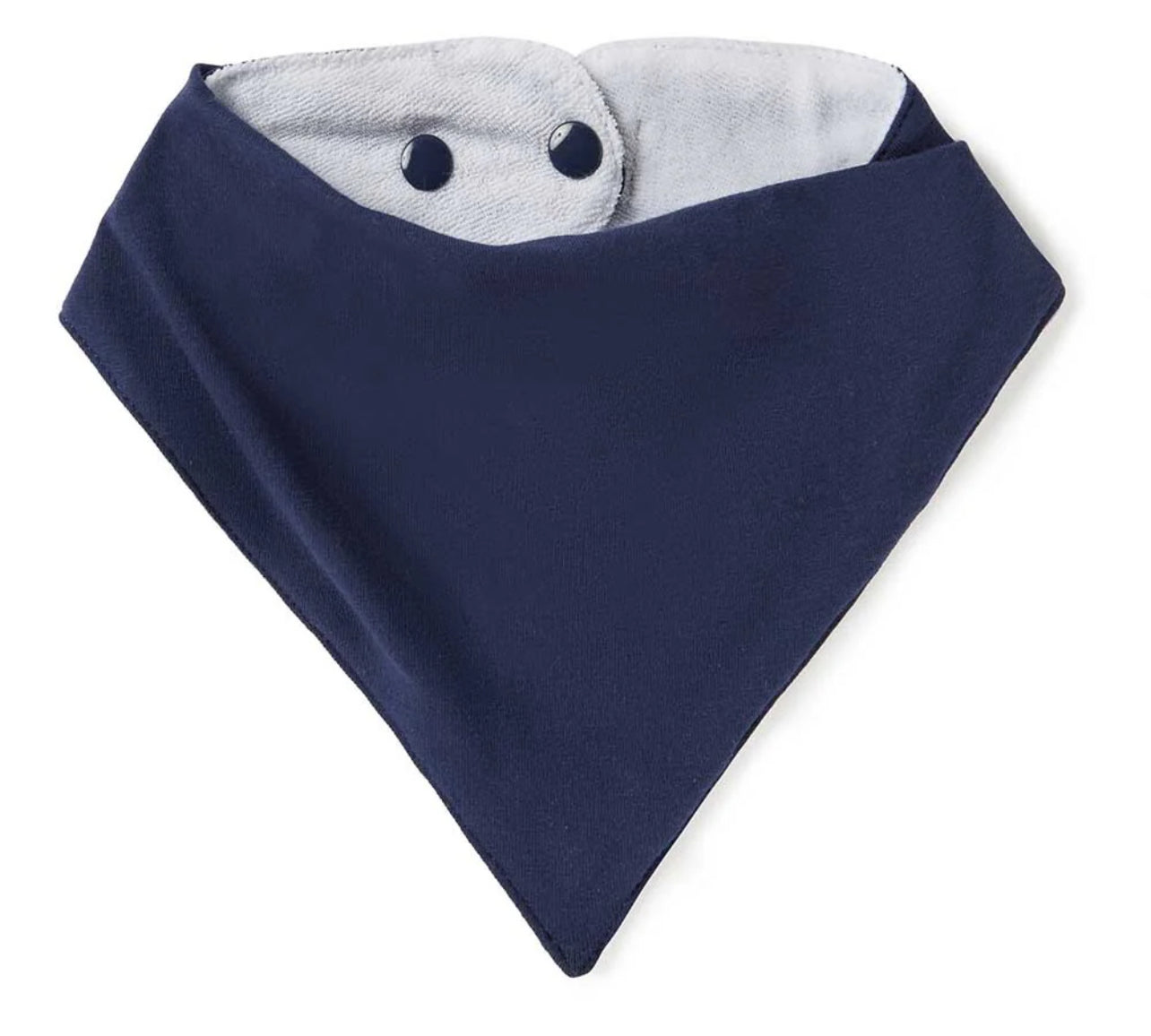 Navy Organic Dribble Bib