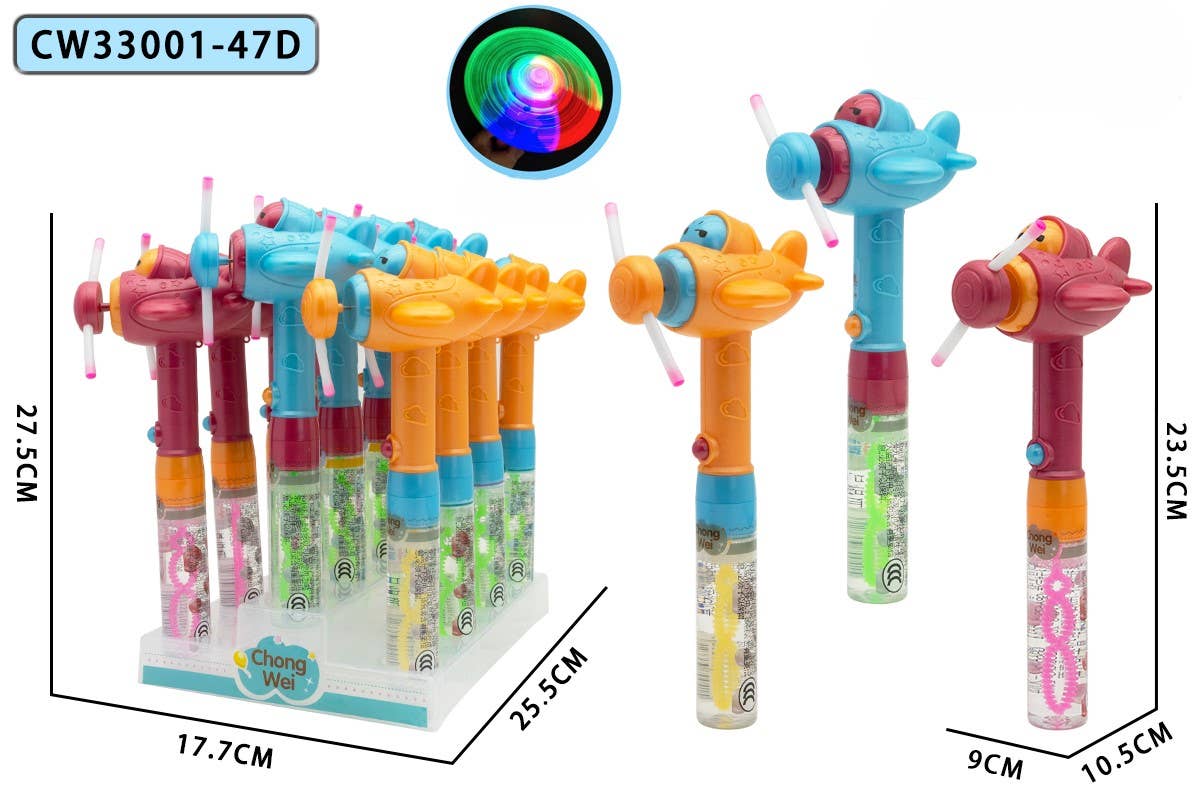 Bubble Wand-Battery operated Light up Airplane