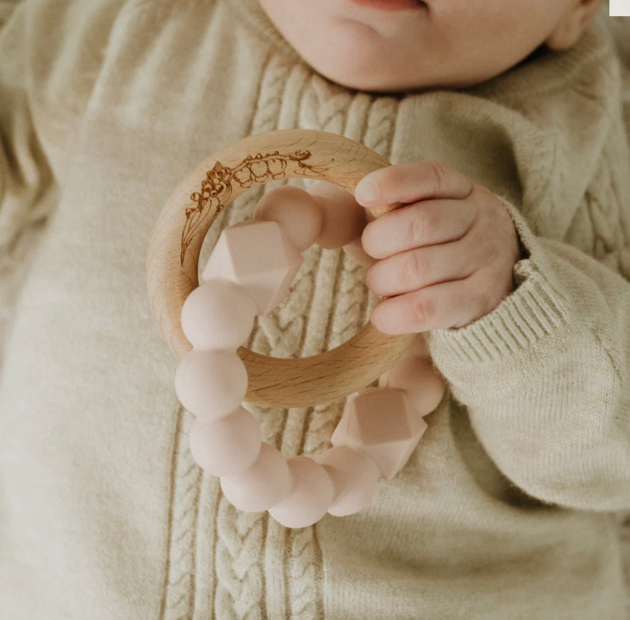 May Gibbs Moon Teether | Blush