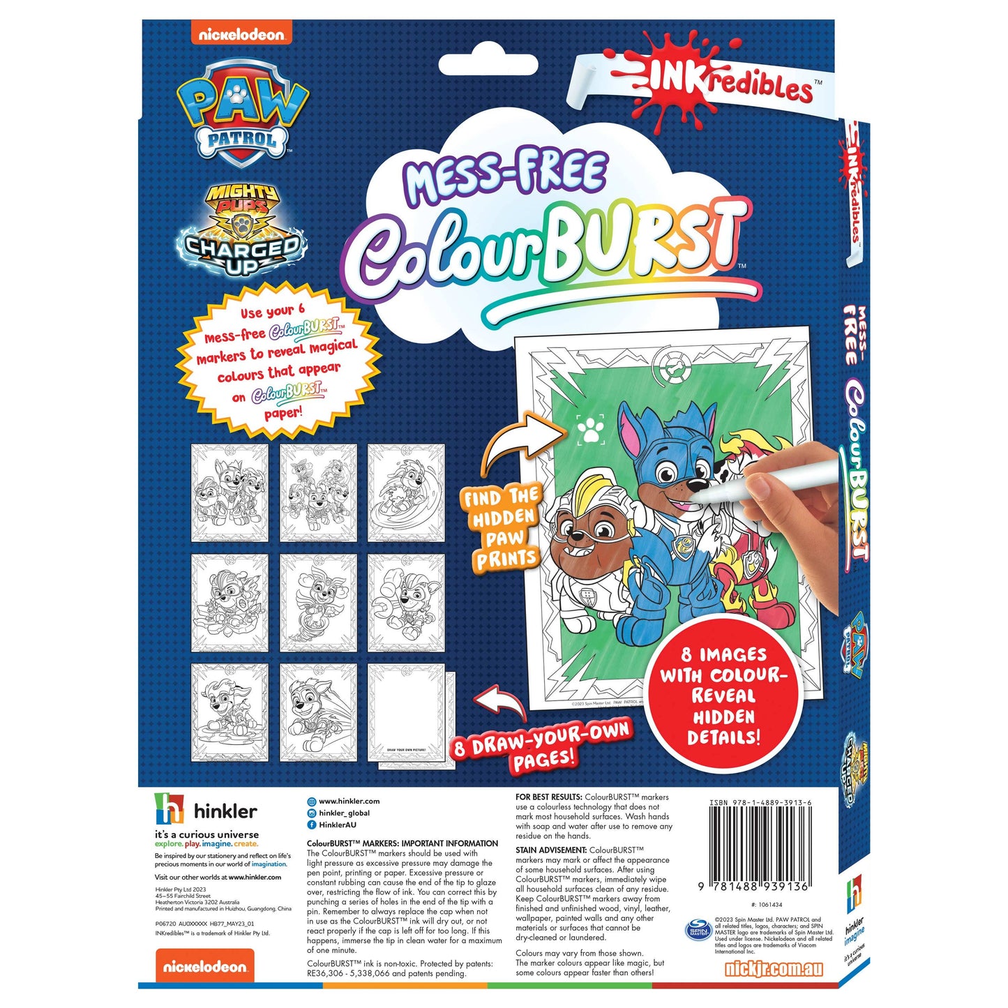 Inkredibles Colour Burst PAW Patrol Mighty Pups