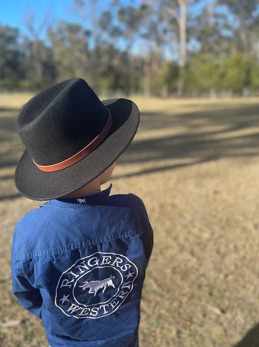 Kids Fedora Hat - Cattle