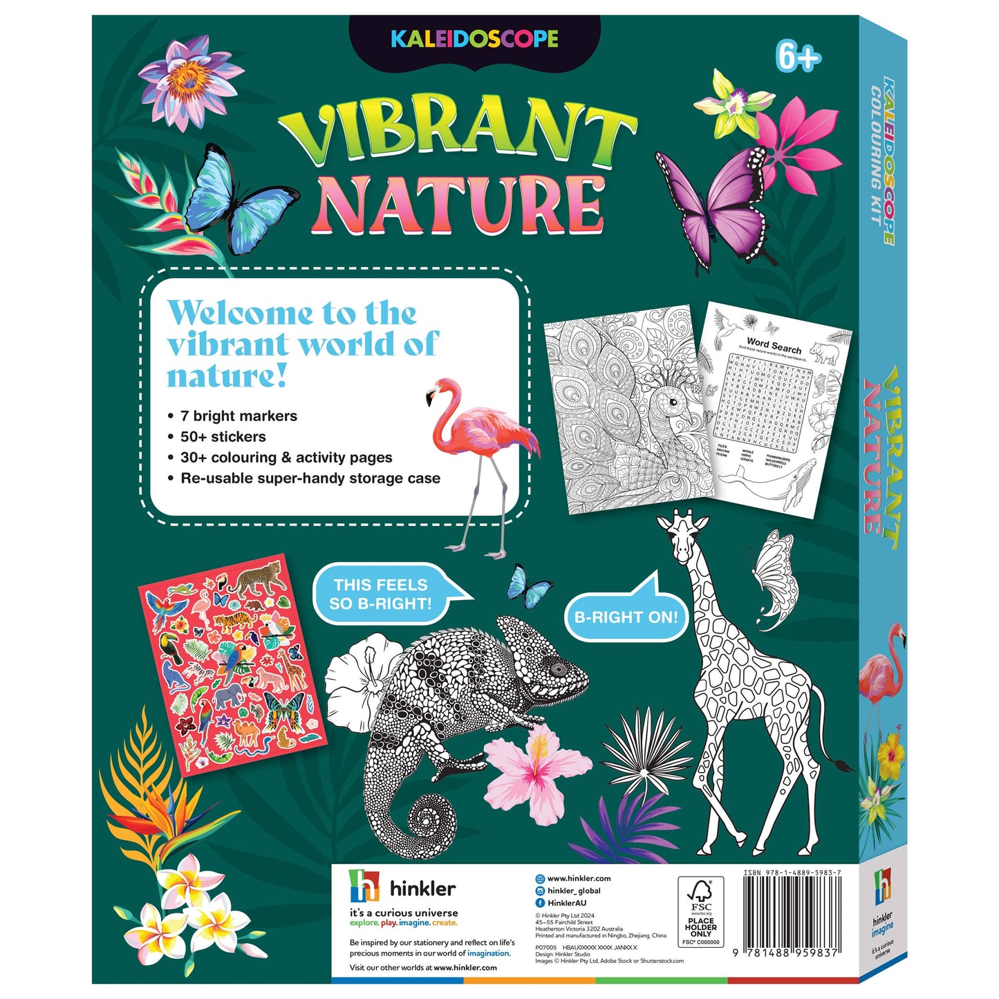 Kaleidoscope Colouring Vibrant Nature Kit