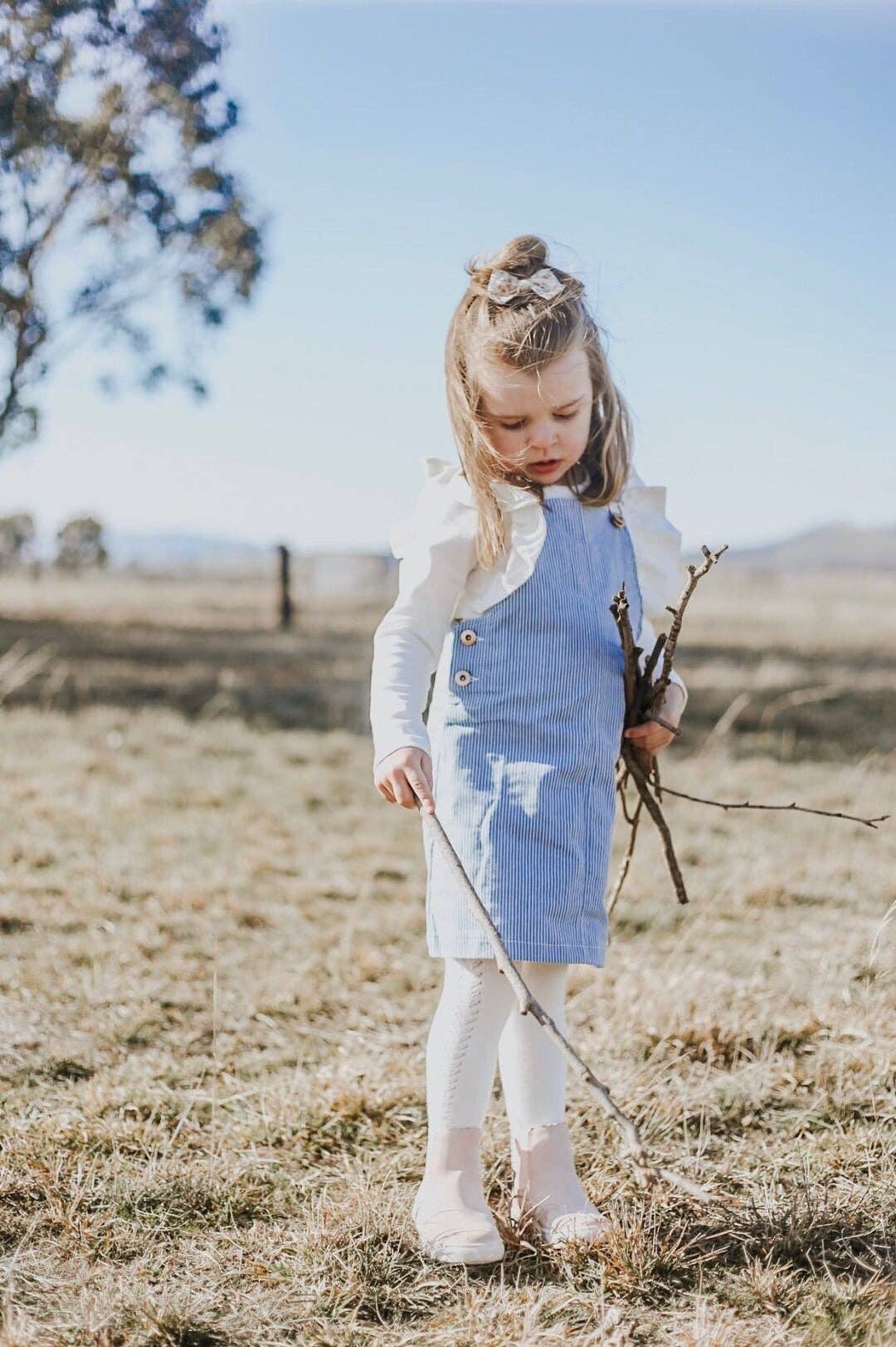 Shimmy Long Sleeve Onesie/Top - OFF WHITE