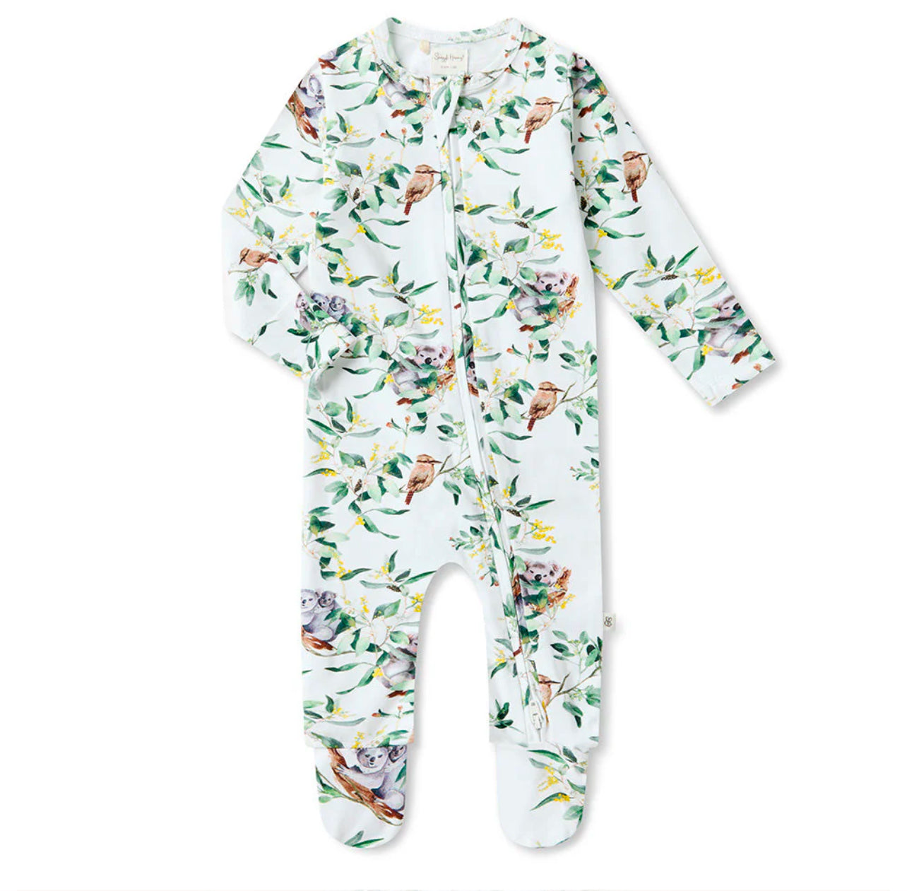 Eucalypt Organic Snuggle Sleepsuit Zip Footie