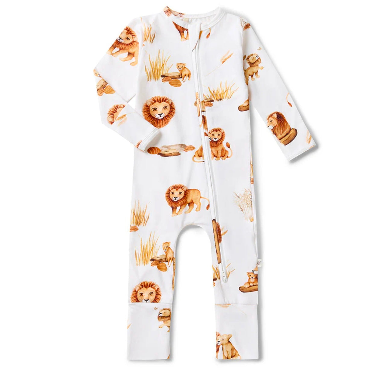 Lion Organic Snugglesuit Convertible Romper