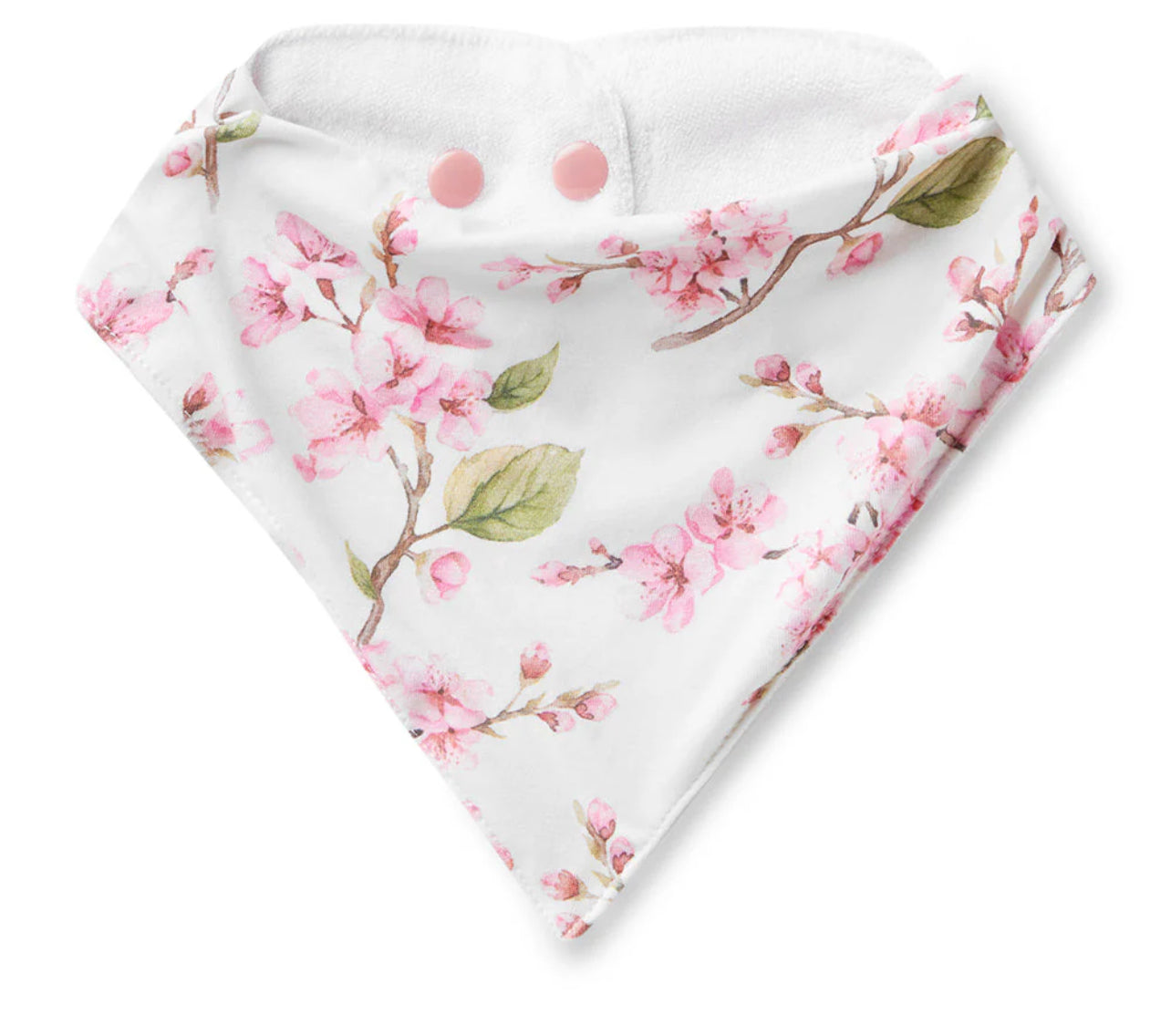 Cherry Blossom Organic Dribble Bib