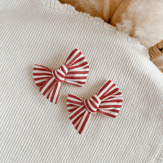 Candy Stripe Hair Clips