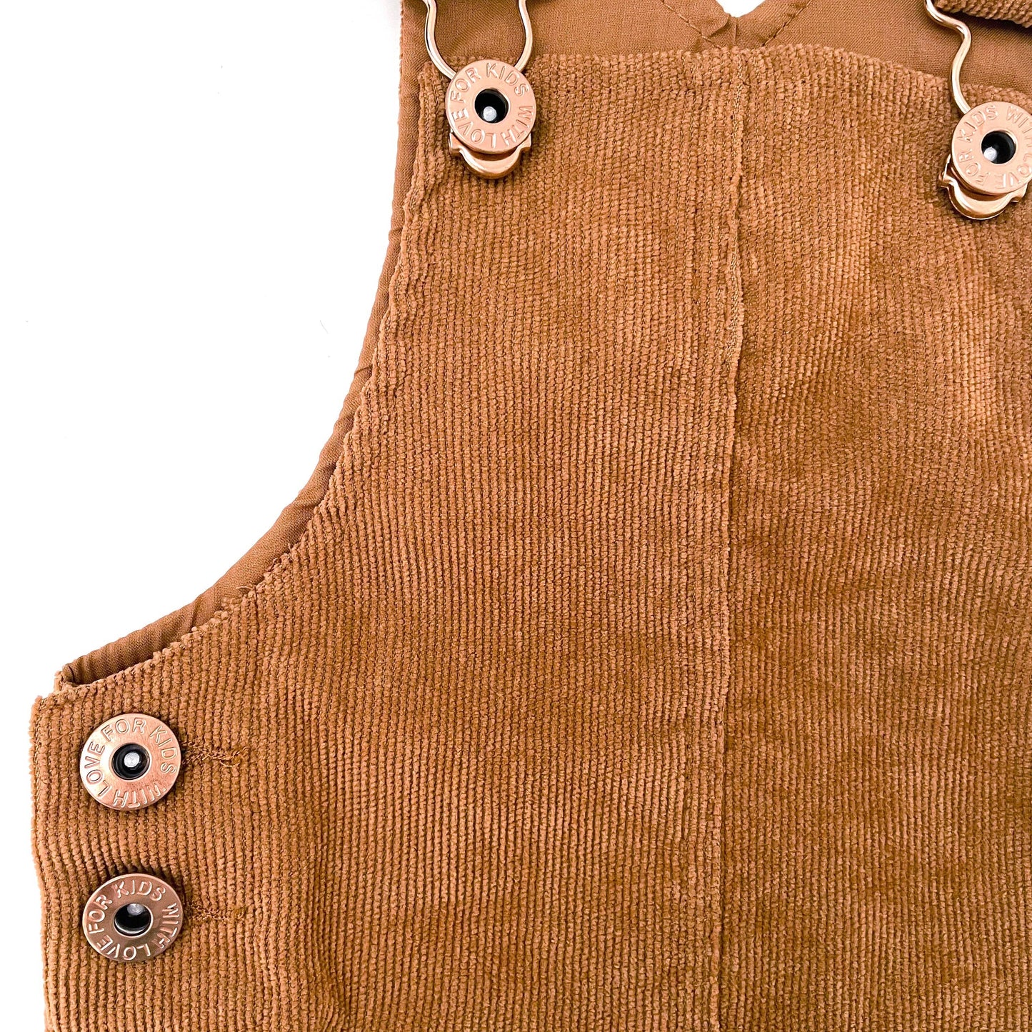 Hazel Cord Pinafore Dress - TAN