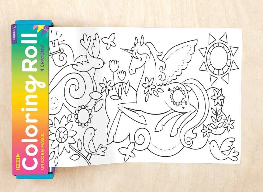 Mudpuppy Colouring Roll - Unicorn Magic