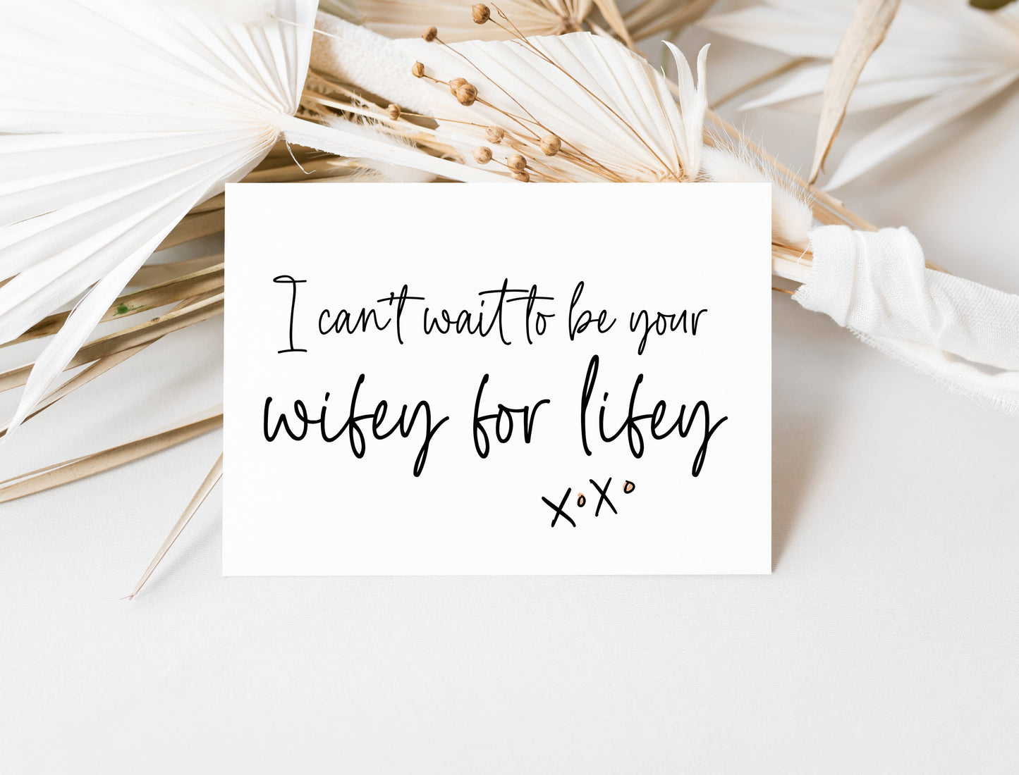 Wedding Wifey For Lifey Bride to Groom Wedding Day Card