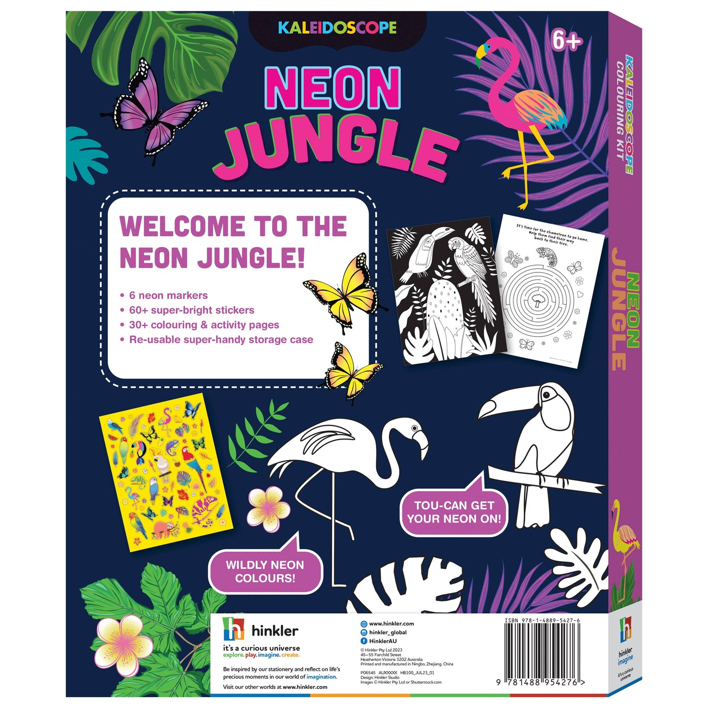 Kaleidoscope Colouring Kit Neon Jungle