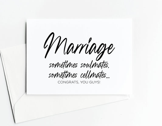 Wedding Engagement Congratulations Card Marriage Soulmates 