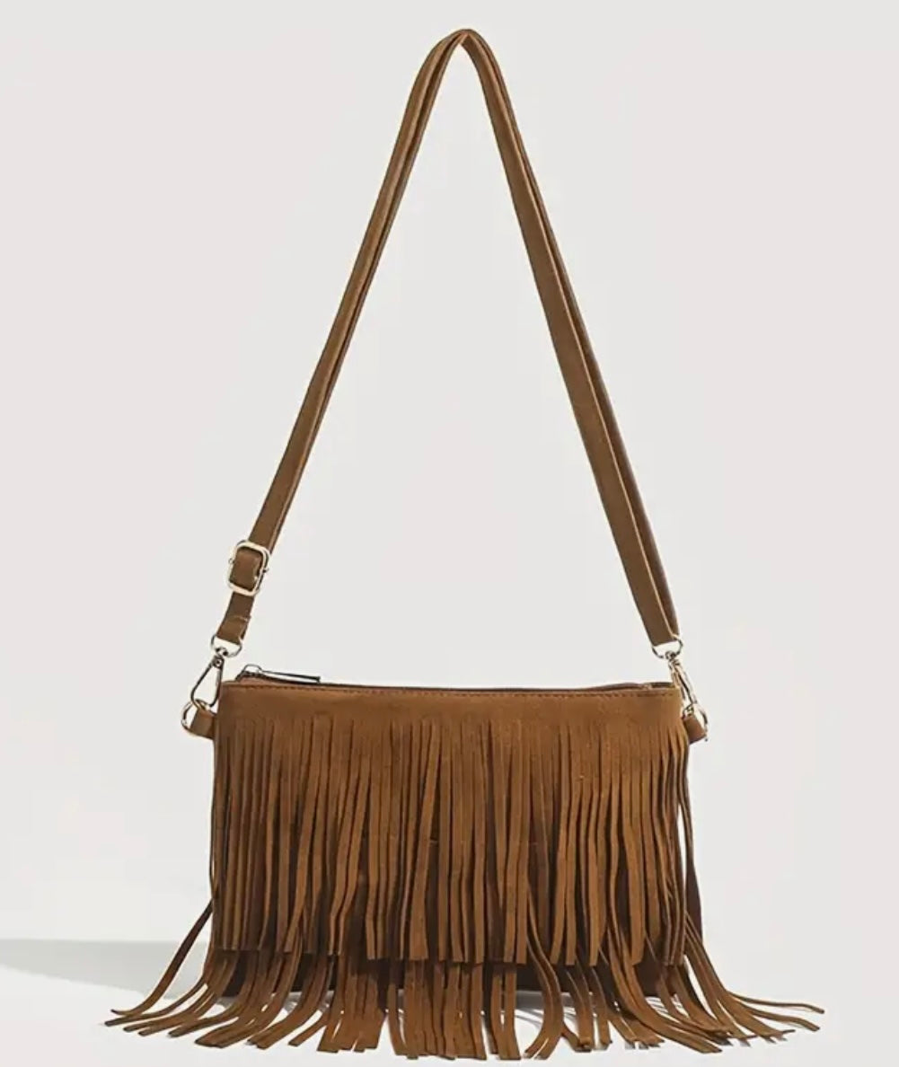 Western Tassel Crossbody Bag