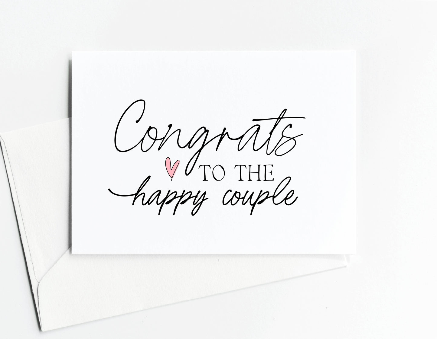 Wedding Congratulations Card To The Happy Couple