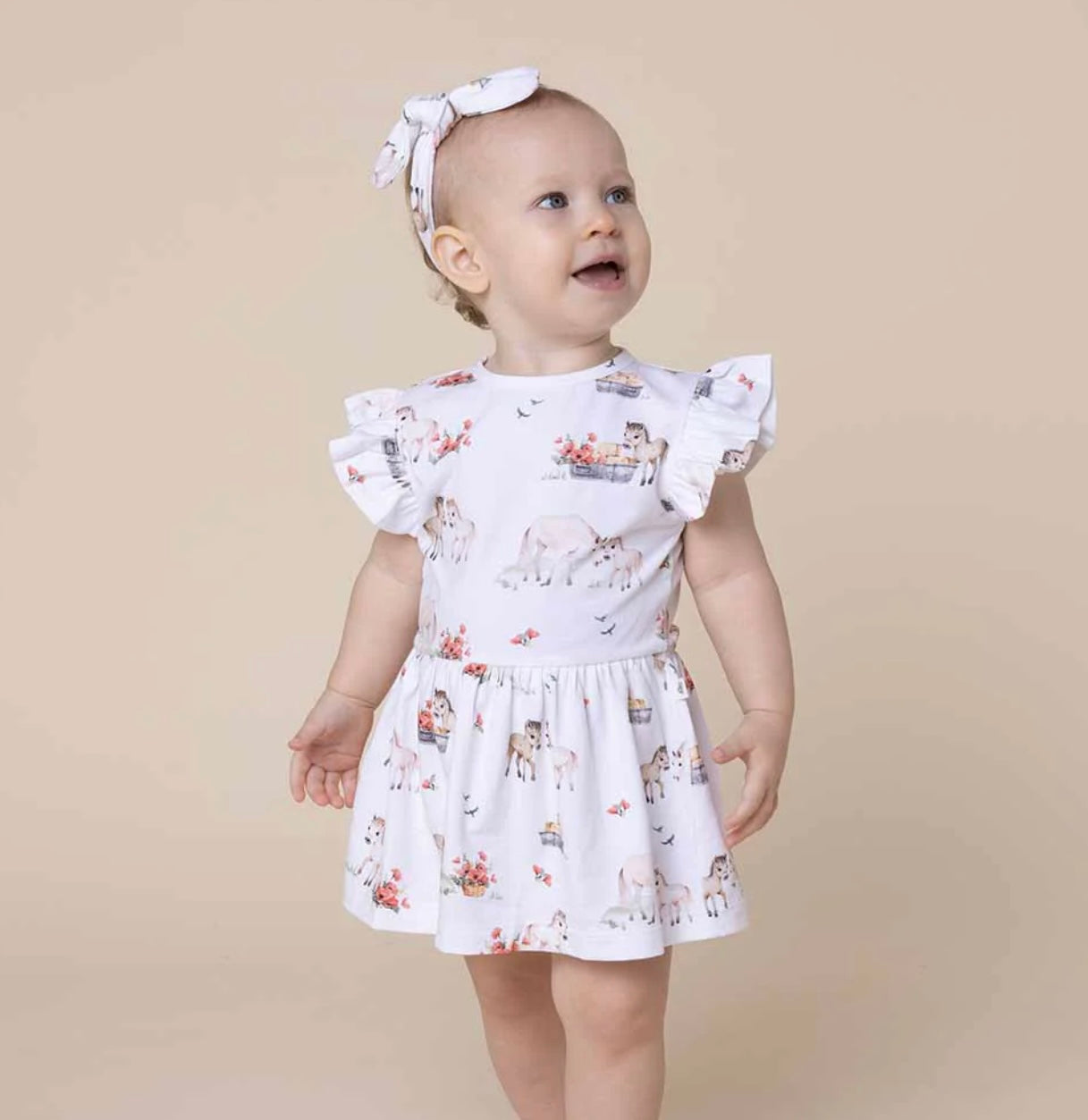 Pony Pals Short Sleeve Organic Dress