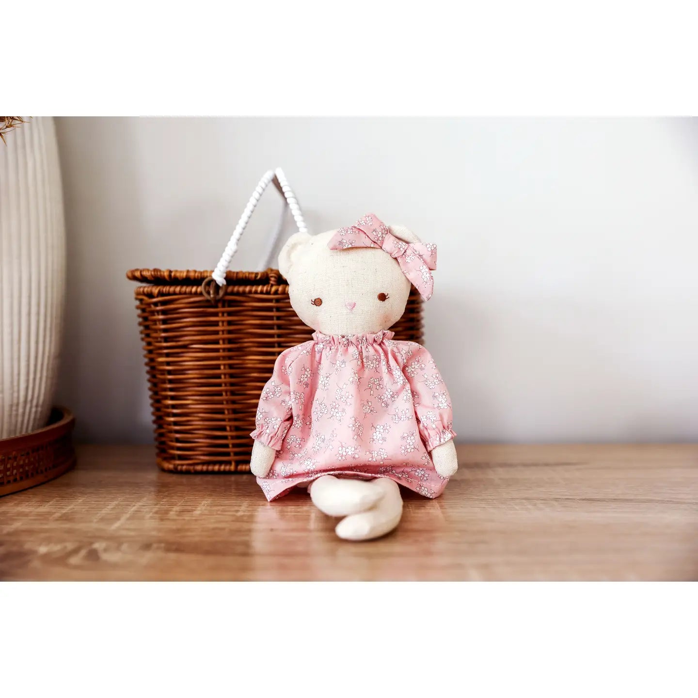 Twiggy Teddy 29cm Pink Floral