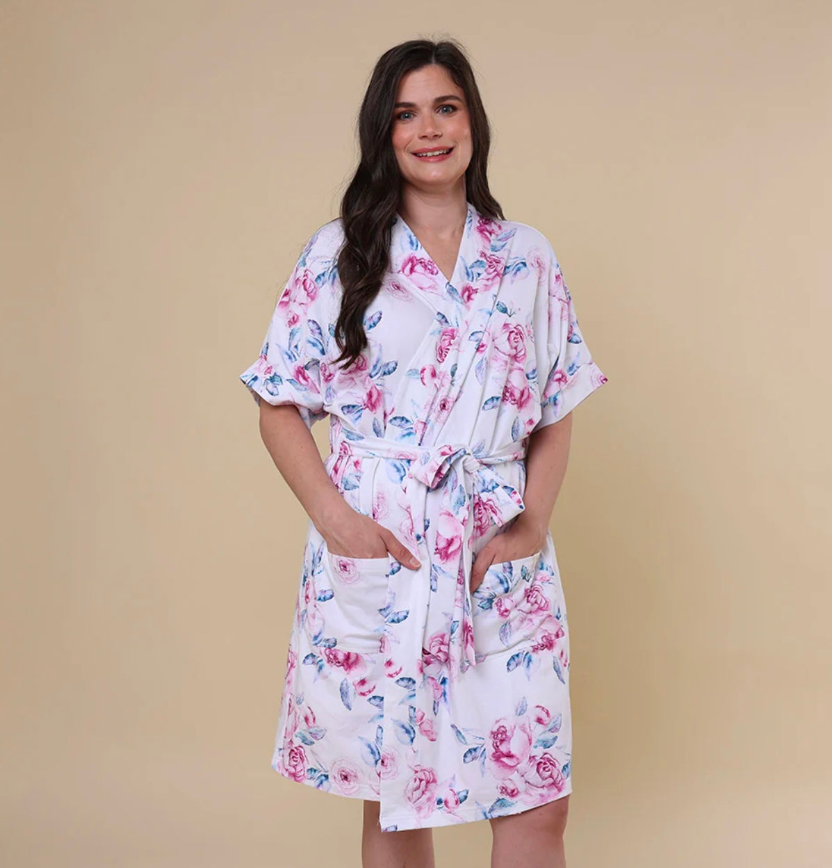 Lilac Skies Organic Maternity Robe