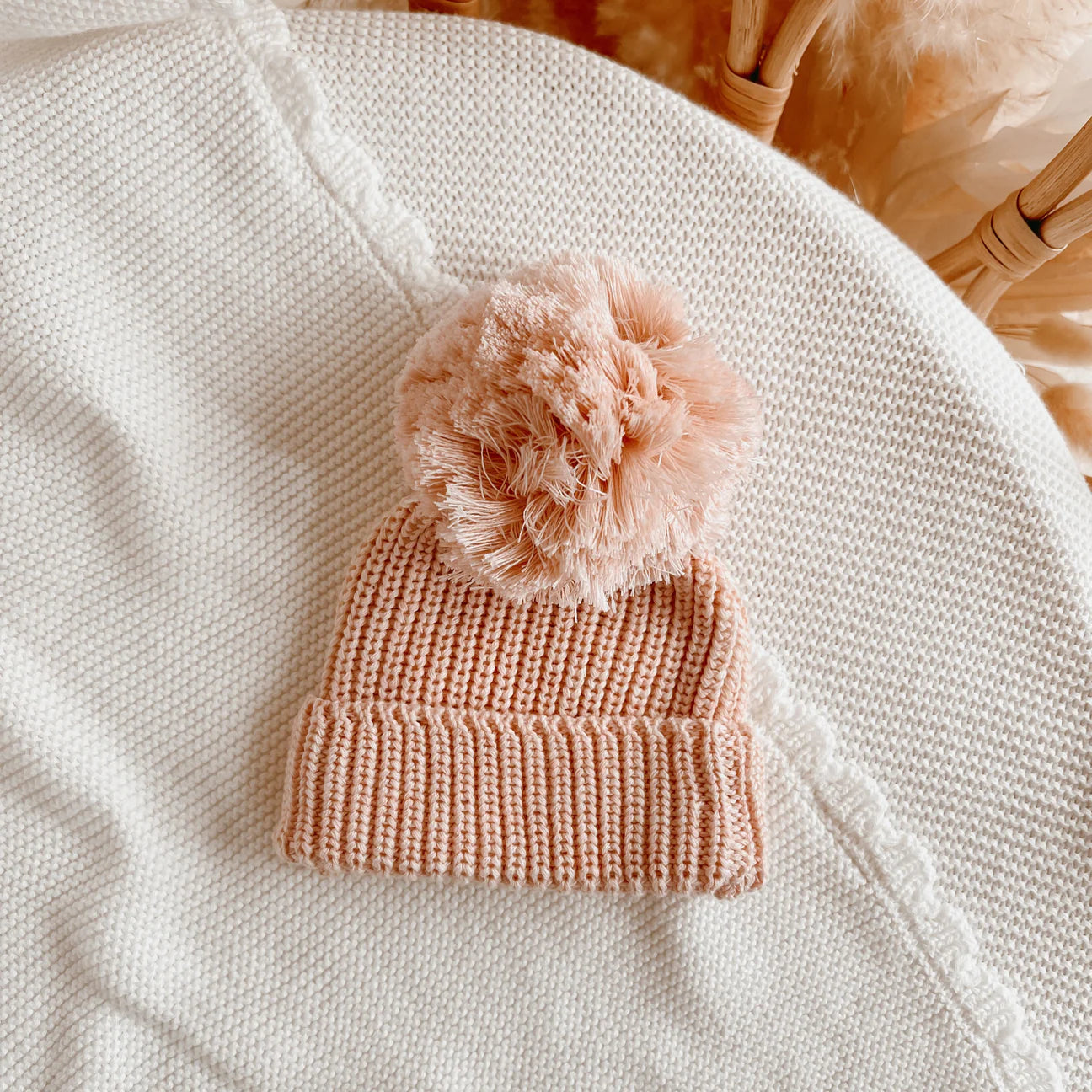 Mini Knit Beanie - Pink Lemonade