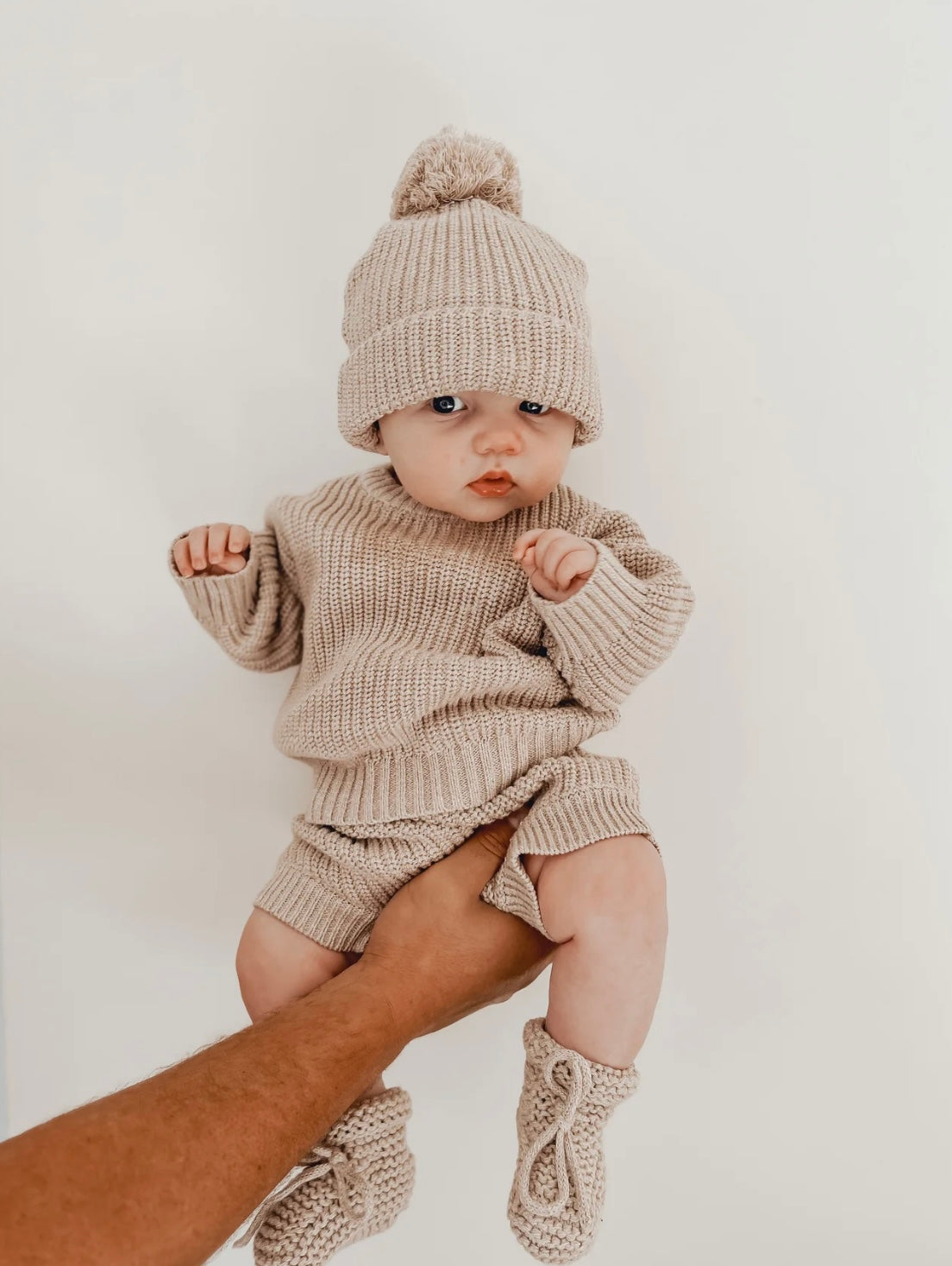 Mini Knit Sweater | Fawn