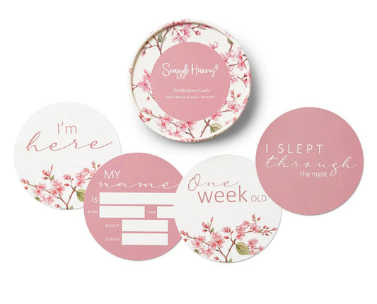 Cherry Blossom & Jewel Reversible Milestone Cards