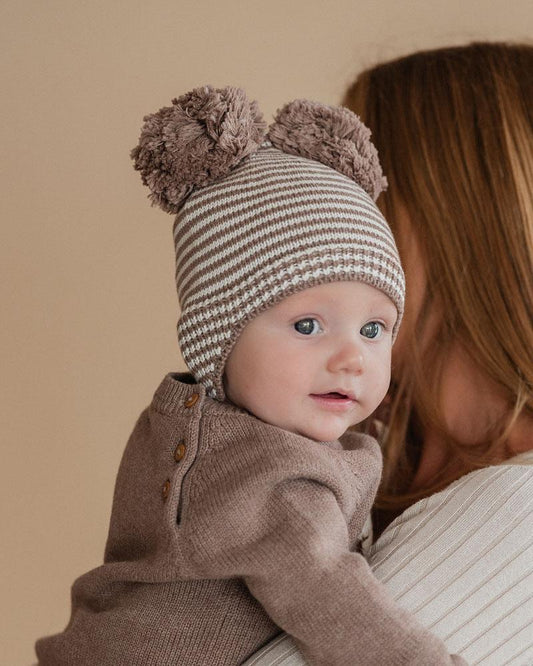 BAILEY POM POM KNITTED BEANIE