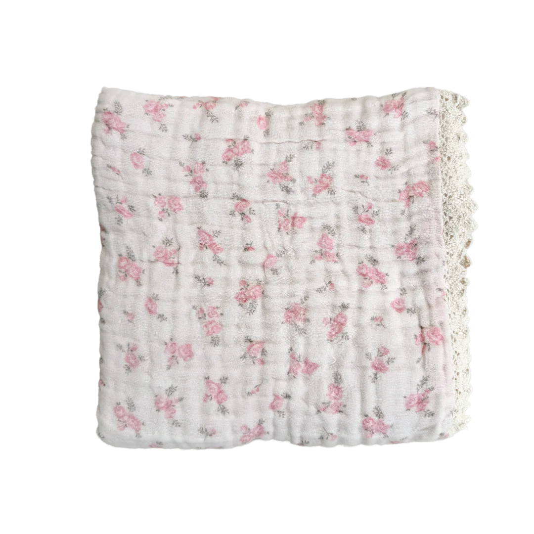 Gauze Lace Blanket | Country Floral